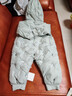 乖奇熊三防嬰幼兒羽絨服連體衣秋冬季保暖防風(fēng)寶寶連帽哈衣鴨絨秋冬裝 晨霧綠/冬日童話(huà) 80cm 曬單實(shí)拍圖