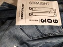 杰克·瓊斯（JACK&JONES）男裝四季恒溫彈力柔軟舒適903直筒牛仔褲男潮流百搭褲子品牌男褲 086中藍牛仔-1 寬松直筒，卡碼拍小 34 180 W34/L32 曬單實(shí)拍圖