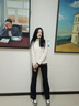 SIINSIIN微喇褲女早秋季新款瑜伽褲子外穿防曬黑色垂感鯊魚喇叭褲 【輕暖常規(guī)款】顯瘦黑 M 【100-120斤】 曬單實(shí)拍圖