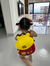 迪士尼幼兒園書包男女孩大小班可愛外出雙肩包小防走失背包 st80246紅黃 曬單實(shí)拍圖