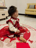 G.DUCKKIDS一周歲禮服女寶寶連衣裙兒童唐裝套裝中國風(fēng)秋季裙子嬰兒抓周衣服 紅色 80 尺碼6-12月【75-85cm】 曬單實拍圖