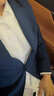 EAEOVNI長(cháng)袖襯衫女商務(wù)免燙春夏職業(yè)裝白色正裝銀行襯衣面試工作服修身OL 純白色【方領(lǐng)】 38 【108-118斤】 曬單實(shí)拍圖