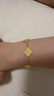 CRD克徠帝碎碎冰碎金金四葉草手鏈黃金足金實(shí)心5G送女友節日禮物 13g 曬單實(shí)拍圖