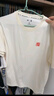 安踏歐文系列短T 男女同款夏季新款寬松潮流休閑短袖針織衫172521128 香草白-1 L (女生選購建議偏小一碼) 曬單實(shí)拍圖