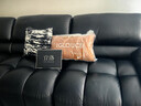宜洛（IGLOUCE）意式極簡(jiǎn)真皮沙發(fā)客廳中古風(fēng)黑色懶人頭層牛皮直排沙發(fā)帶手機支架 【62cm坐深·旗艦版310cm大四人位】樺木框架 【皇家珍藏-頂光加厚全粒面】頭層青皮-接觸面 曬單實(shí)拍圖