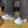 森馬男鞋夏季透氣防滑防臭休閑運(yùn)動跑步鞋青少年厚底增高小白老爹潮鞋 白藍(lán) 42 曬單實(shí)拍圖