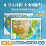 3D凹凸立體中國世界地形圖套裝共兩冊（中國地形圖+世界地形圖）4開 曬單實拍圖