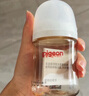 貝親（Pigeon）玻璃奶瓶寬口徑防脹氣160ml S號(hào)奶嘴 1月+ AA186  曬單實(shí)拍圖