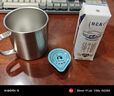 無印良品（MUJI）不銹鋼雙層馬克杯 大容量男女辦公學(xué)生水杯茶杯咖啡杯 銀色380ml 曬單實拍圖