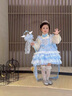 G.DUCKKIDS小黃鴨童裝愛莎公主裙兒童裙子女童連衣裙春秋季艾莎女孩生日禮服 裙子+拖尾腰鏈【不含毛衣】 120 尺碼5~6歲【110-120cm】cm 曬單實拍圖