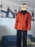 鴨鴨（YAYA）王一博同款冰殼沖鋒衣羽絨服男冬季新款三合一戶外三防情侶外套HY 焦橙色 L /175 曬單實(shí)拍圖