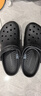 crocs卡駱馳檀健次同款經(jīng)典洞洞鞋男沙灘鞋戶(hù)外沙灘包頭拖鞋女鞋|10001 黑色-001 43 (270mm) 曬單實(shí)拍圖