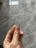 花有心柿雙生蛇戒-綠頭靈蛇形戒指女輕奢高級(jí)感蛇年戒指尾戒女小指食指環(huán) 雙頭鑲嵌綠頭小蛇戒指-開口 曬單實(shí)拍圖