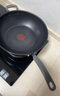 特福（Tefal）炒鍋有鈦不粘鍋家用炒菜鍋少油煙32cm炒鍋電磁爐燃?xì)庠钔ㄓ贸村?曬單實(shí)拍圖