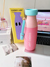 chakolab和序雙飲保溫吸管杯大容量學(xué)生運動(dòng)水杯便攜外帶杯子辦公牛奶瓶 甘露桃桃+編制提手 曬單實(shí)拍圖