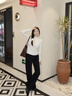 Calvin KleinJeans25春夏女士美式復古摩登潮流黑色微彈ck闊腿牛仔褲47B089G CLT-牛仔黑（R） 27 曬單實(shí)拍圖