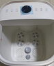 美的（Midea）泡腳桶殺菌洗腳盆加熱自動(dòng)按摩足浴盆理療泡小腿按摩盤(pán)可拆洗教師節禮物送男女友送長(cháng)輩 ZL2暖陽(yáng)白 曬單實(shí)拍圖