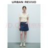 UR2025秋季新款女裝時(shí)尚氛圍感肌理鏤空短袖針織衫UYY950044 象牙白 (偏短) S 曬單實(shí)拍圖