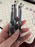 百樂（PILOT）P500考試專用中性筆0.5mm學生刷題大容量黑筆直液式針管水筆運動限定套裝 【金標系列】黑色 0.5mm 3支裝 曬單實拍圖
