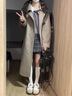 鳳蝶兒連衣裙子女裝秋裝2025年秋季新款韓版學院風多巴胺穿搭女氣質顯瘦 毛衣+領帶+裙子 S 曬單實拍圖