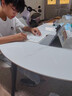 林氏家居巖板餐桌飯桌子家用餐桌折疊可伸縮小戶(hù)型圓餐桌椅子全套LS395R1 1.3米|黑色伸縮餐桌+S2-A餐椅*6 曬單實(shí)拍圖