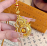 寓銀匠古法金包銀葫蘆吊墜女新中式人生四美三元報喜福祿鏤空掛墜毛衣鏈 人生四美點(diǎn)鉆葫蘆吊墜 總重約18克*包金1克  38*24 曬單實(shí)拍圖