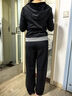妙奕嘉秋冬糯米運(yùn)動服裝套裝女健身服女跑步服休閑運(yùn)動上衣女褲子衛(wèi)衣 假兩件運(yùn)動套裝【深灰色-上衣+褲子】 L (100-115 斤) 曬單實拍圖