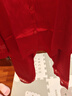 絲界重磅真絲睡衣女本命年結婚紅品桑蠶絲可外穿家居服禮盒裝禮物甄選 酒紅 2XL 曬單實(shí)拍圖