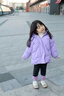 G.DUCKKIDS女童羽絨棉服冬裝2025新款洋氣兒童棉襖加厚寶寶冬季中長(cháng)小童棉衣 紫色 130cm 曬單實(shí)拍圖