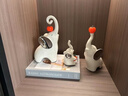 輕奢現(xiàn)代玄關(guān)陶瓷大象擺件家居客廳酒柜電視柜裝飾品喬遷新居禮物 一家三口象656白銀 曬單實拍圖