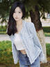 蕓蕁外套女小香風(fēng)秋季氣質(zhì)時(shí)尚減齡做舊潮流設(shè)計(jì)感小眾OL牛仔外搭 小香風(fēng)外套 【廠家現(xiàn)貨直銷】 S 建議85-100斤 曬單實(shí)拍圖