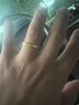 中國黃金（CHINA GOLD）足金素圈戒指男女情侶一對黃金指環(huán)對戒教師節生日禮物送女友老婆 光圈戒指【男款】約2.3g 曬單實(shí)拍圖
