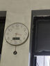 康巴絲（Compas） 電波掛鐘客廳萬(wàn)年歷創(chuàng  )意鐘表表掛墻日歷溫度顯示智能自動(dòng)對時(shí) 電波自動(dòng)對時(shí)日歷金色 35CM 曬單實(shí)拍圖
