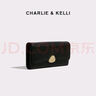 CHARLIE & KELLI品牌 CK輕奢包包女包2025新款零錢(qián)包長(cháng)款簡(jiǎn)約多卡位手拿包 黑色【京倉速達 禮盒包裝】 曬單實(shí)拍圖