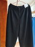 優(yōu)衣庫女裝打褶裙褲/高腰休閑褲褲子479698 09 黑色 2XL /165/84A 曬單實拍圖