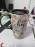 愛屋.格林馬克杯大容量陶瓷杯帶蓋水杯咖啡杯景德鎮(zhèn)女生高顏值七夕禮物 陌上花開3LTM5877N500ml 曬單實(shí)拍圖