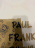 大嘴猴（paul frank）短袖男士夏季重磅純棉短袖t恤男裝潮牌半袖體恤外套 白色 2XL 曬單實(shí)拍圖