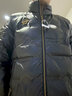 Johz歐貨老佛爺外套冬季90%白鴨絨背面的羽絨服男短款亮面立領(lǐng)高檔 黑色 M （90-115斤） 曬單實(shí)拍圖