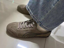 輕奢男鞋2025秋冬季新款透氣軟底運動(dòng)鞋男士百搭休閑鞋子男阿甘鞋 白黑色【皮面】-高端男鞋 41 曬單實(shí)拍圖