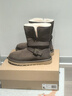 UGG秋季新款女士搭扣圓頭休閑短靴雪地靴1174513DRKT|深太妃糖棕色38 曬單實(shí)拍圖
