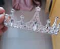 小咔衣濃兒童皇冠頭飾公主女童王冠水晶發(fā)箍小孩生日發(fā)卡小朋友演出飾品 白色-15# 曬單實(shí)拍圖