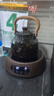 全度玻璃提梁壺家用小型電陶爐煮茶器燒水壺大容量保溫玻璃茶壺 提梁壺（煙灰色）+康米電陶 曬單實(shí)拍圖