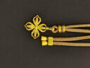 老鋪黃金古法手工足金項(xiàng)鏈 · 十字金剛杵吊墜（繩鏈款） 小號(hào)金重約9.0g 曬單實(shí)拍圖
