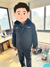 雅格羅伊高檔執勤服裝冬季保安棉衣冬季加厚短款保安大衣防寒服棉襖 黑色 175高品質(zhì)短款棉服+西褲 +標貼 曬單實(shí)拍圖