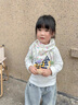 語嬉兒童郁金香圍巾秋冬季男孩女童寶寶圍脖嬰兒三角巾幼兒防風小絲巾 3#米色郁金香 3~12歲 曬單實拍圖