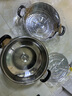 蘇泊爾SUPOR 蒸鍋真味鮮不銹鋼雙層復(fù)底28cm蒸魚鍋加高鍋蓋蒸籠EZ28BS04 曬單實(shí)拍圖