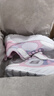 Skechers斯凱奇童鞋女童運動鞋大童兒童小白鞋魔術(shù)貼休閑跑步鞋303522L 曬單實拍圖
