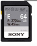 索尼（SONY）64GB SD存儲卡 SF-E64A E系列U3 C10 V30讀速高達270MB/s 相機內存卡 曬單實(shí)拍圖