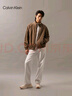 Calvin KleinJeans【防水】春秋男士ck戶外休閑運動輕薄夾克外套J326960 PBX-深灰褐 XL 曬單實拍圖