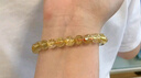 雙萍巴西水晶金發(fā)晶手鏈女金鈦晶手串男黃發(fā)晶黃水晶石轉運珠情侶禮物 臻選金鈦晶手鏈9mm 曬單實(shí)拍圖